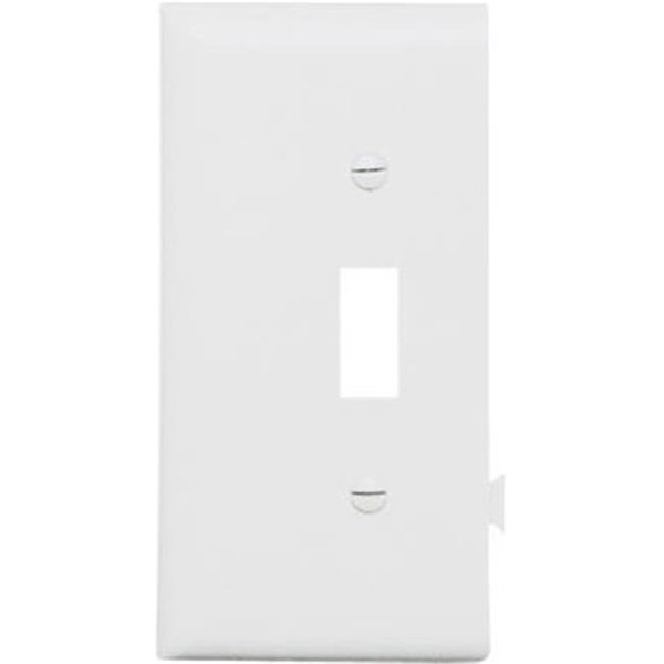 Nextgen PJSE1W Toggle Opening End Section Sectional Nylon Wall Plate; White NE579637